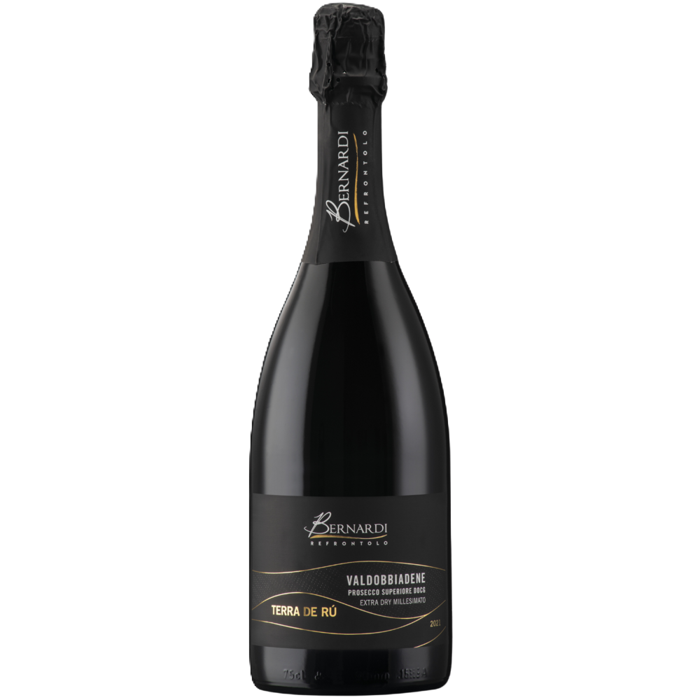 Terra de Rù DOCG Valdobbiadene Prosecco Superiore Extra Dry Millesimato Cantina Bernardi 75cl – Premium Italian Sparkling Wine